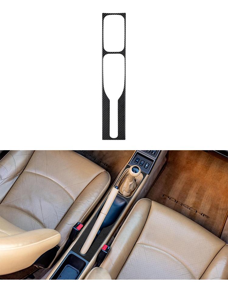 For 1989-1997 Porsche 911 Styling Carbon Fiber Car Interior Dashboard Gear Shift Handbrake Bezel Panel Trim Sticker Accessories