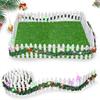 Magical Panels With LED Light Tree Tree Small Fence Christmas Elf Prop Miniature With LED Christmas Tree Fence