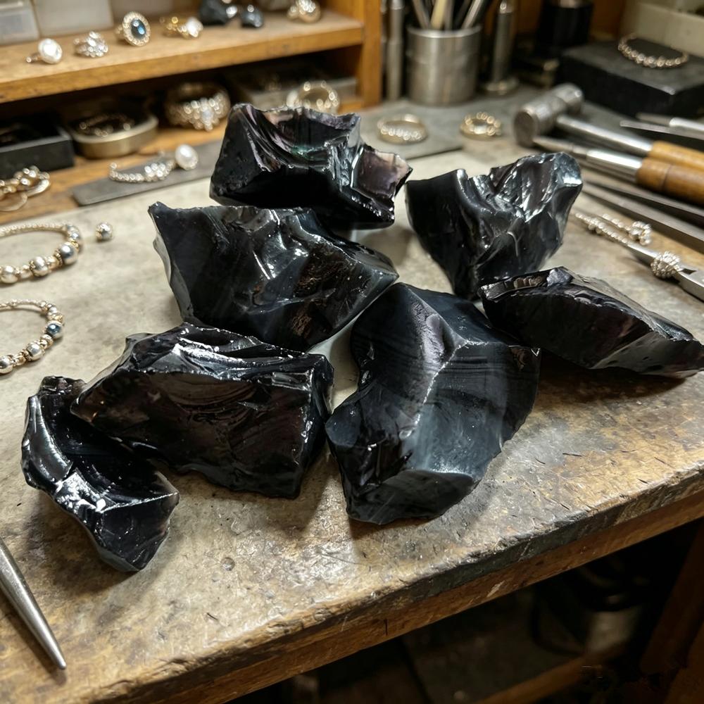 Apache Tears Crystals Natural Black Obsidian Quartz Stones Metaphysical Reiki Healing Energy Healing Stone Home Decoration Stone