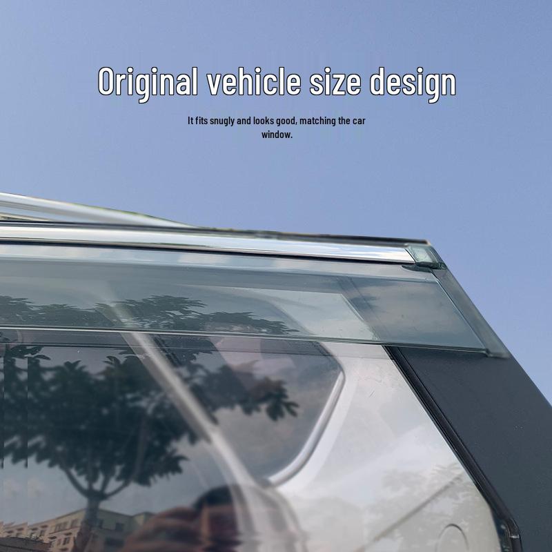 Radar RD6 Decorative Rain Guards: Modified Rain Visors, Shields & Strips