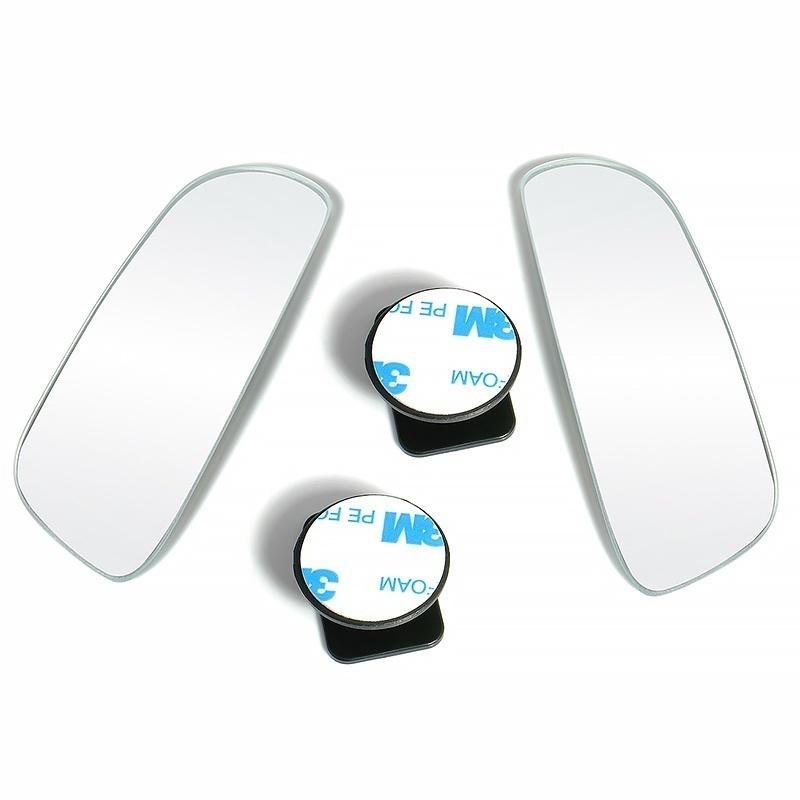 2Pcs Universal Car Auto 360° Wide Angle Convex Rear Side View Blind Spot Mirror