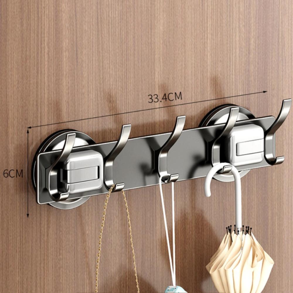 

Прочный крючок за дверь, присоска, вешалка для одежды, гаджеты для ванной 5 Hooks