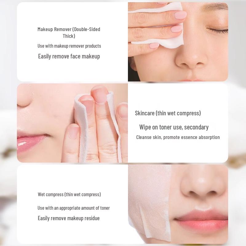 Almohadillas de Algodón Elásticas Ultrafinas para Desmaquillaje y Cuidado de la Piel