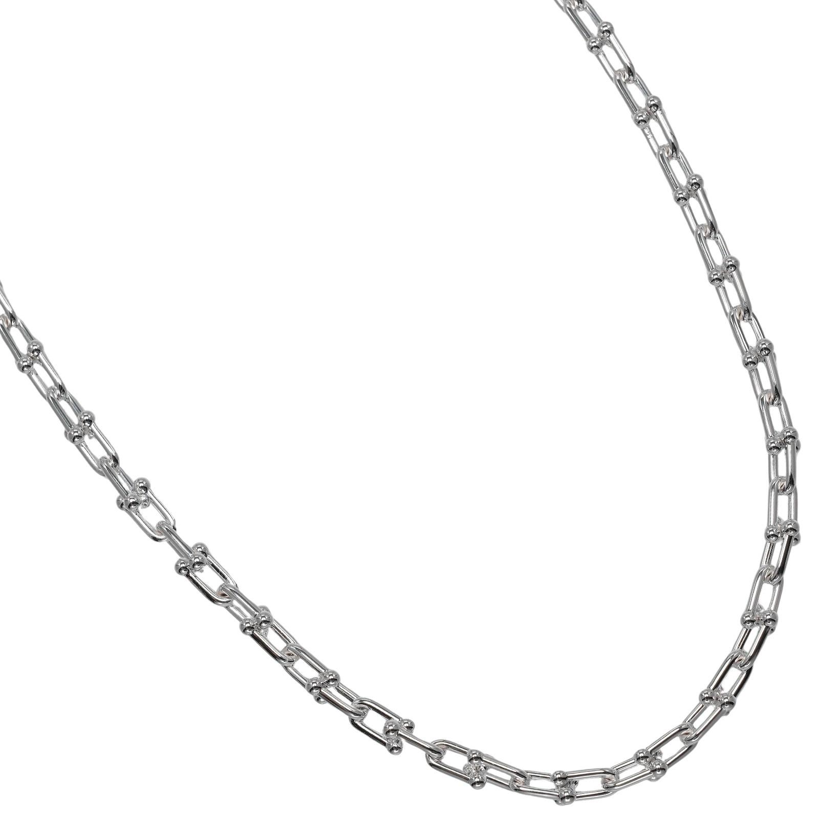 

TIFFANY&Co. hardware small link Necklace Silver925 44.2g Women Used