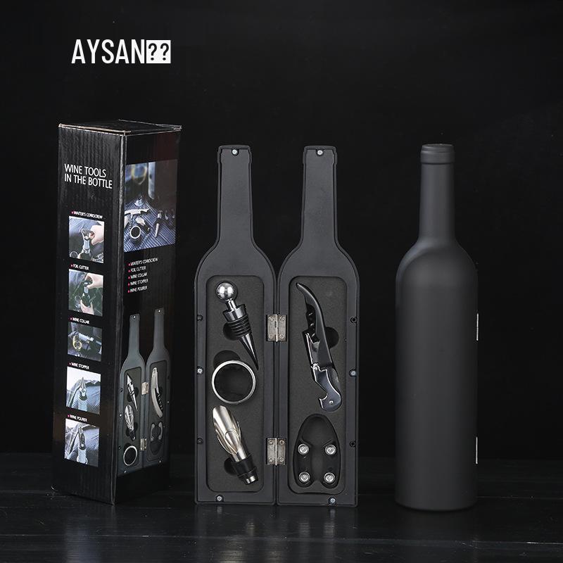 5-Piece Stainless Steel Red Wine Opener Set with Gift Box