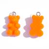 Colorful Transparent Bear Resin Pendant for DIY Jewelry and Keychains