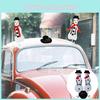 Delightful Cartoon Style Christmas Snowman Car Accessory Perfect For Festive Celebrations