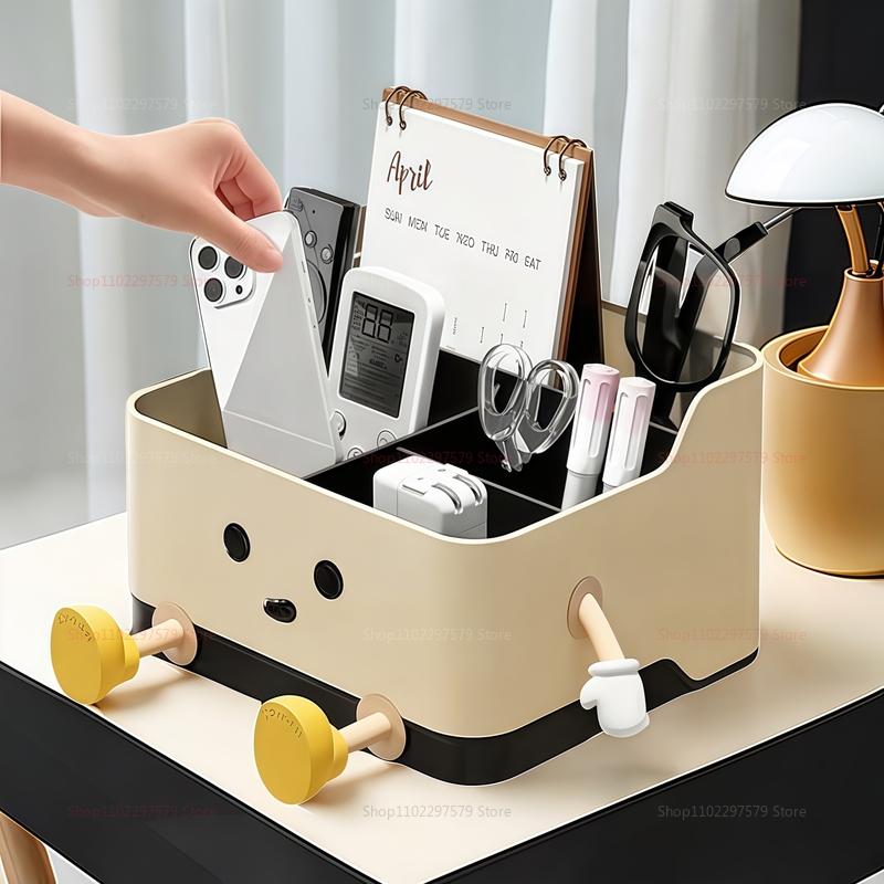 Desktop Storage Box Living Room Remote Control Miscellaneous Organizer Box Makeup Organizer Office Desk Stationery Organizer