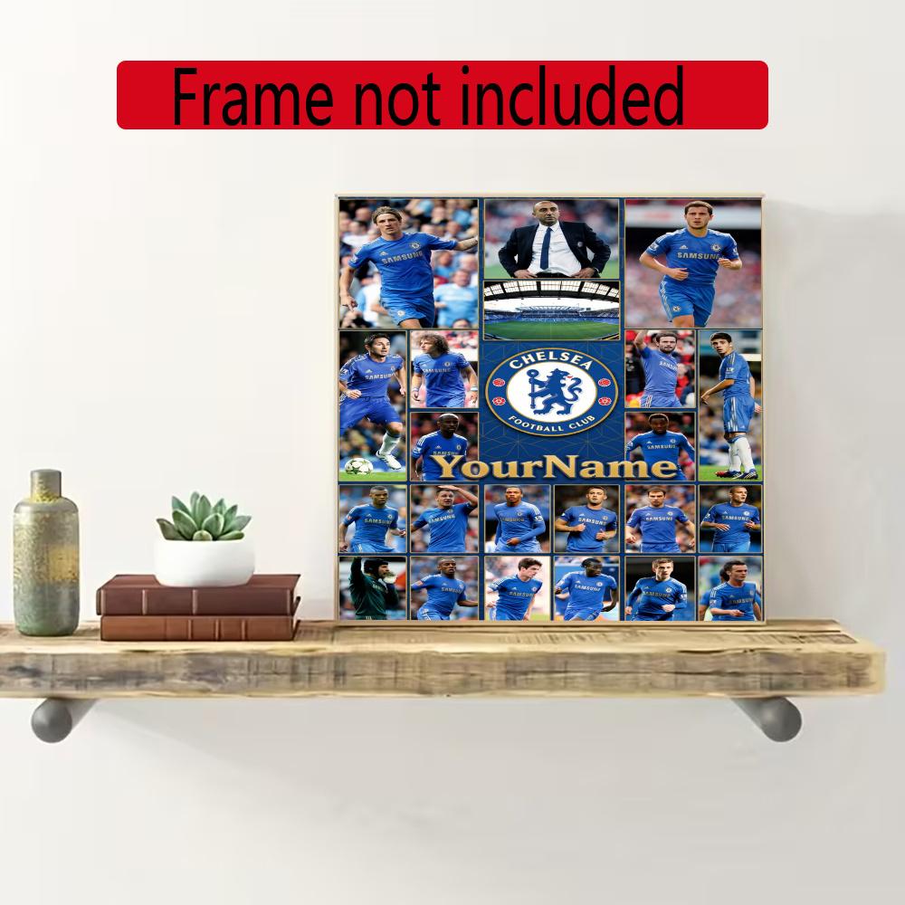 Chelsea Fc Personalized Text Diamond Painting Round Diamond Mosaic Rhinestones Diamond Embroidery Craft Kit Wall Decor Without Frame