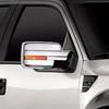 PAIR For 2009-2014 Ford F150 Door Rearview Mirror Cover Exterior Cap Housing Side Wing Protective Shell Trim Car Decor Sliver