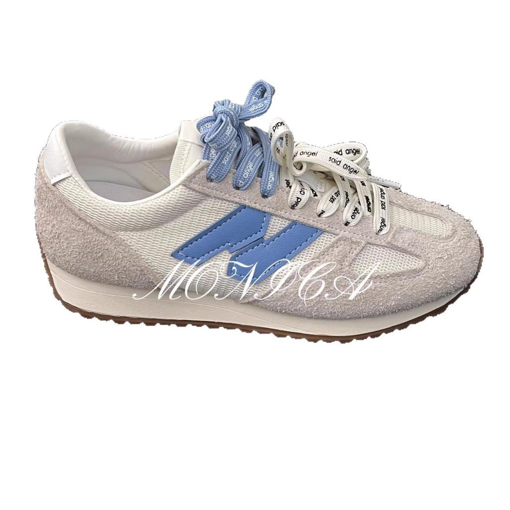 Soft leather version~ retro German training shoes women's spring 2025 new versatile soft-soled casual sports shoes Forrest Gump shoes tide