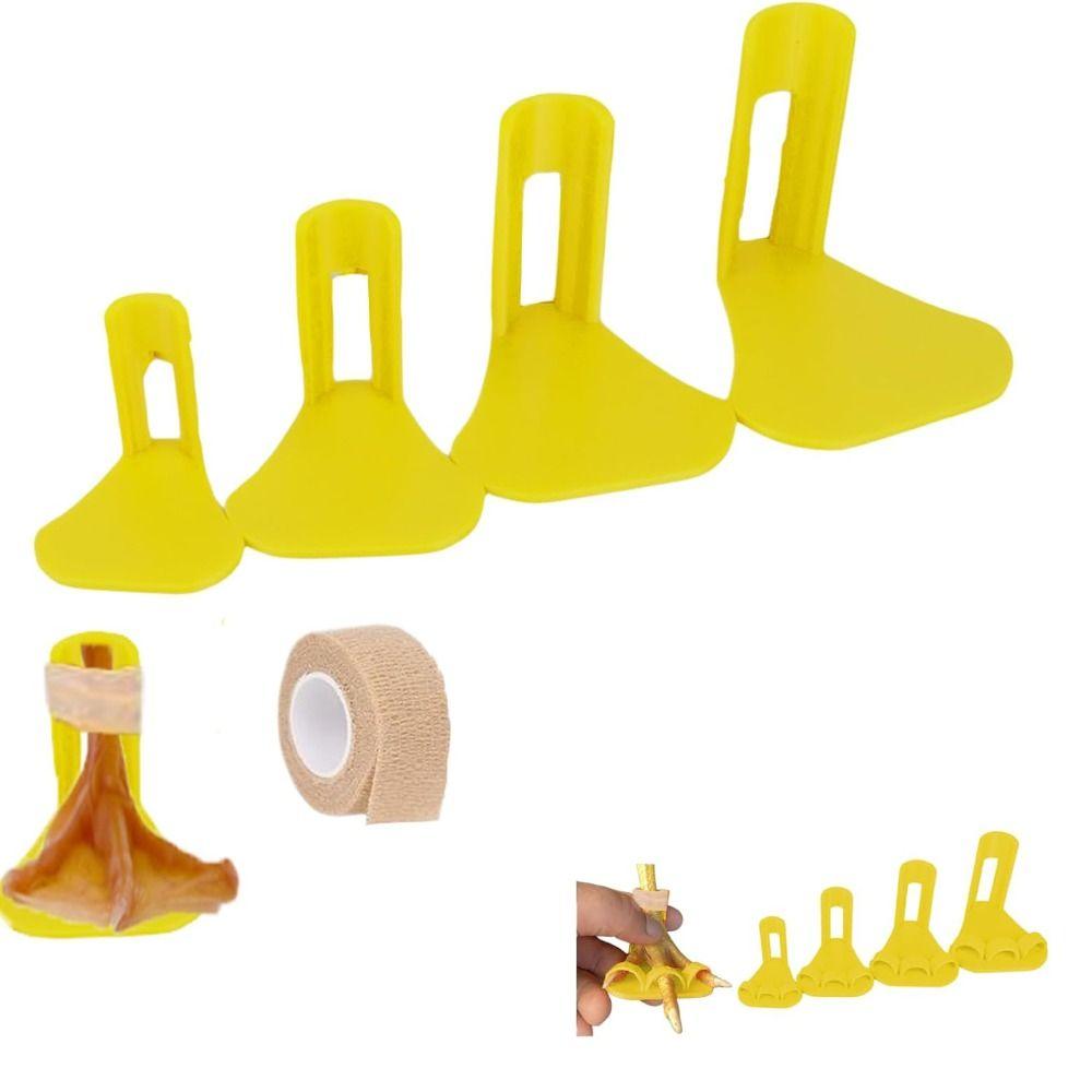 4 szt. Profesjonalny regulowany szyna na nogę kurczaka Trwała Lekka szyna na nogę kaczki Wielokrotnego użytku Separator palców drobiu Pielęgnacja drobiu