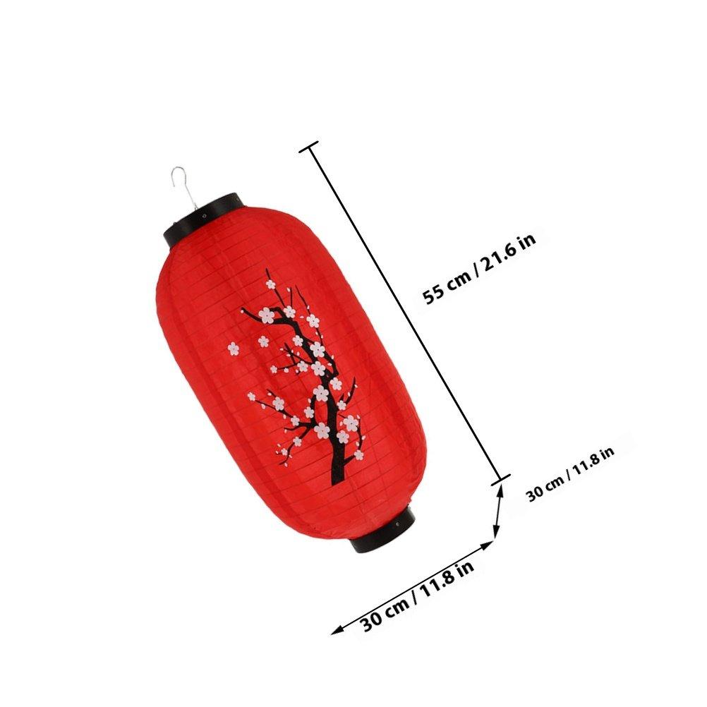 Japanese Lantern Durable Hanging Ornament for Outdoor Indoor Japanese Restaurant Decorative Lantern Traditional Lanterns other красный