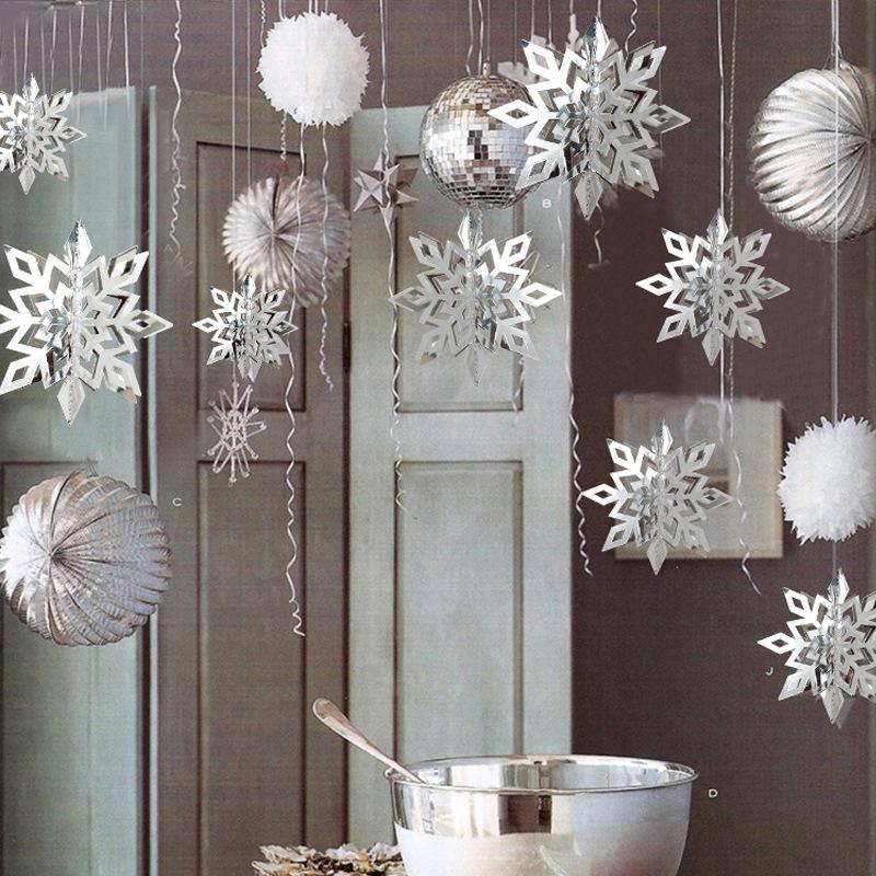 6/12pcs Home Christmas Decoration Home Shopping Mall Window Hanging