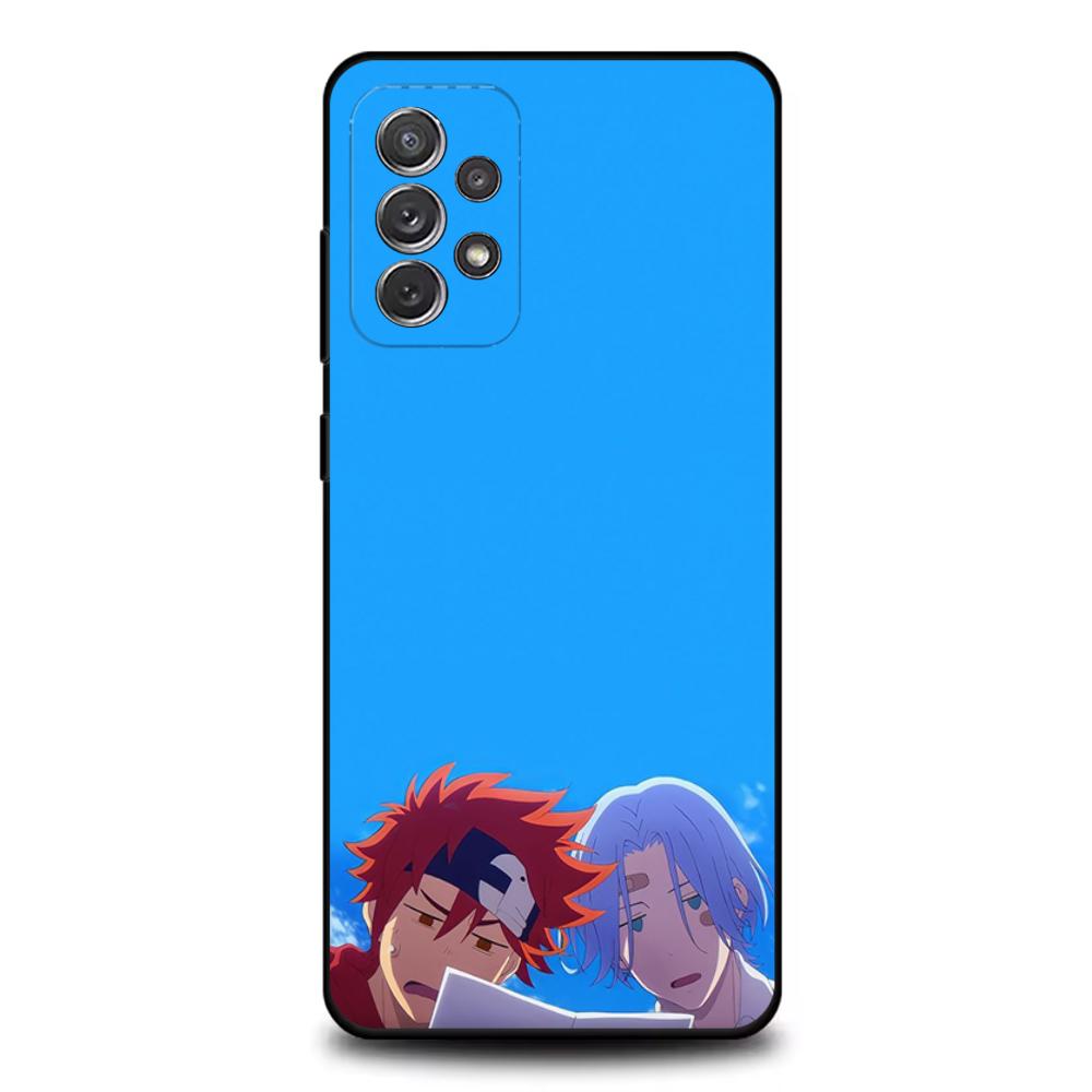 1PC Anime SK8 The Infinity Phone Case For Samsung S25,S24,S21,S22,S23,S30,Ultra,S20,Plus,Fe,Lite,Note,10,9,5G Black Cover