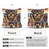 Bedroom Living Room Cartoon Animal Print Cushion Cover Cat Dog Cushion Cover Car Sofa Home Decor Pillowcase