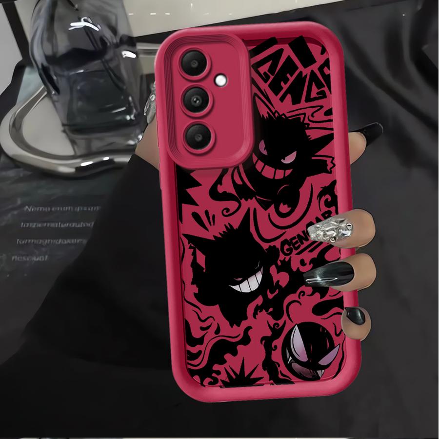 Case for Samsung Galaxy A56 A73 A35 A52 A55 A25 A26 A32 A36 A24 A22 A21s A54 Phone Cover Pokemon Cool Gengar