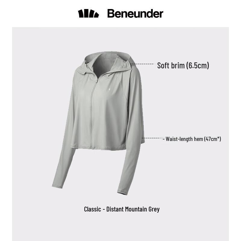 Beneunder Women s Ice Touch UPF 50+ Hooded Sun Protection Cardigan