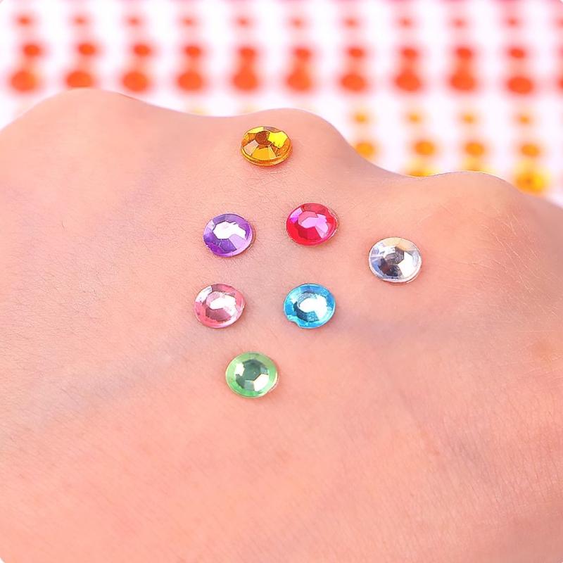Göz Yüz Vücut Elmas Dövme Çıkartmaları Renkli Simli Rhinestone İnci Çıkartma Parti Makyajı İçin Yüz Dekalı Mücevher Aksesuarı