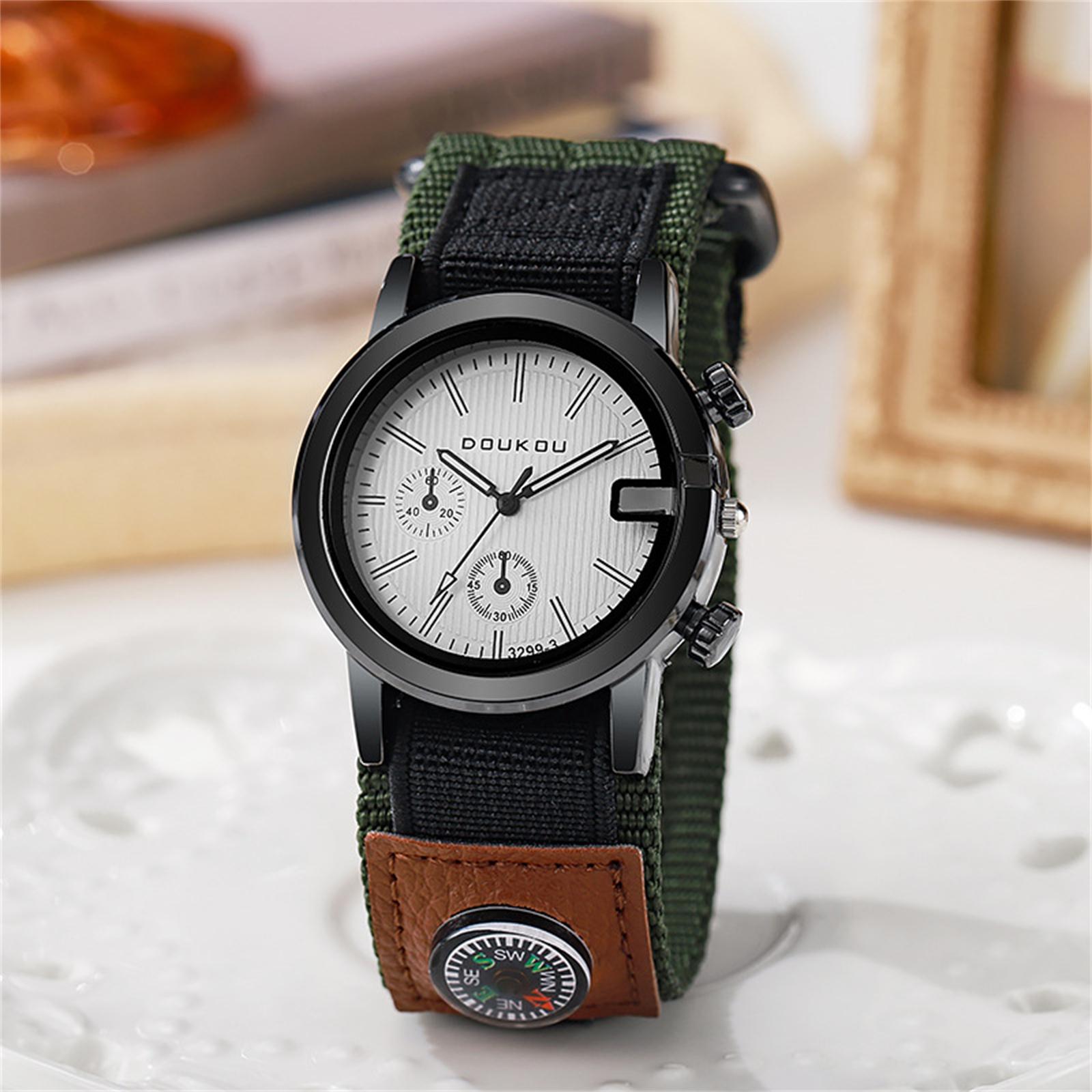 

Men s Waterproof Luminous Running Alarm Clock Watch One Size