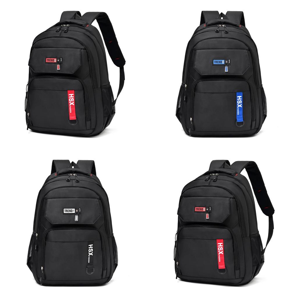 Oxford Cloth Large Capacity Backpack For Travel And School With Letter Printed For Men And Women