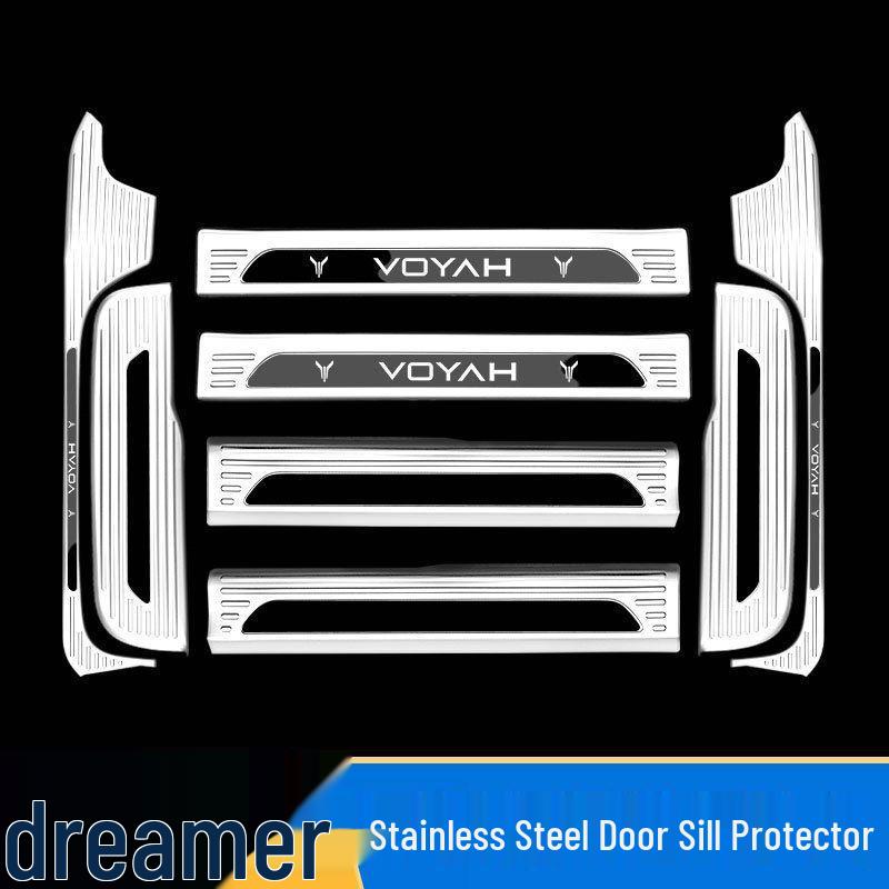 Stainless Steel Anti-Scratch Door Sill Protector for 2022-2025 Voyah Dreamer