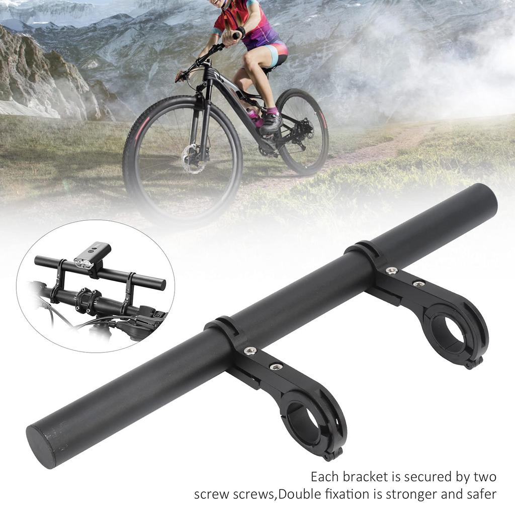 30cm Bicycle Handlebar Extension Bracket, Lightweight and Durable Alloy Handlebar Tube for Holding Cell Phones and Code Meters