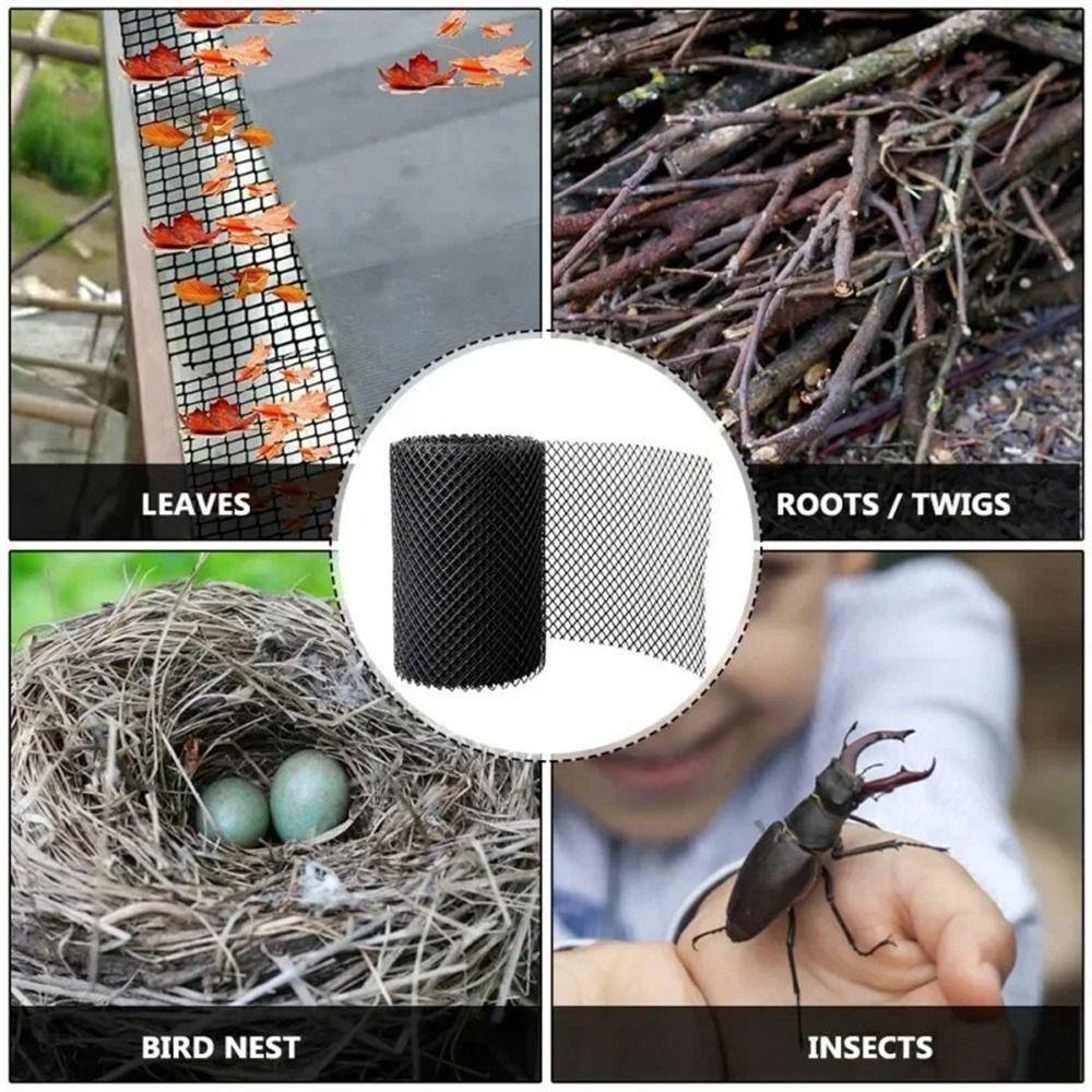 DIY Gutter Guard Mesh Plastic Gutter Mesh Cover  For Gutter Downspout And Drain