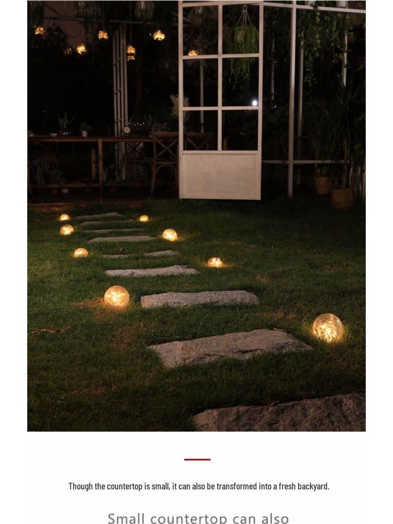 Wasserdichte Solar-Gartenleuchten: Sphärische Hof- & Terrassendekoration für den Außenbereich