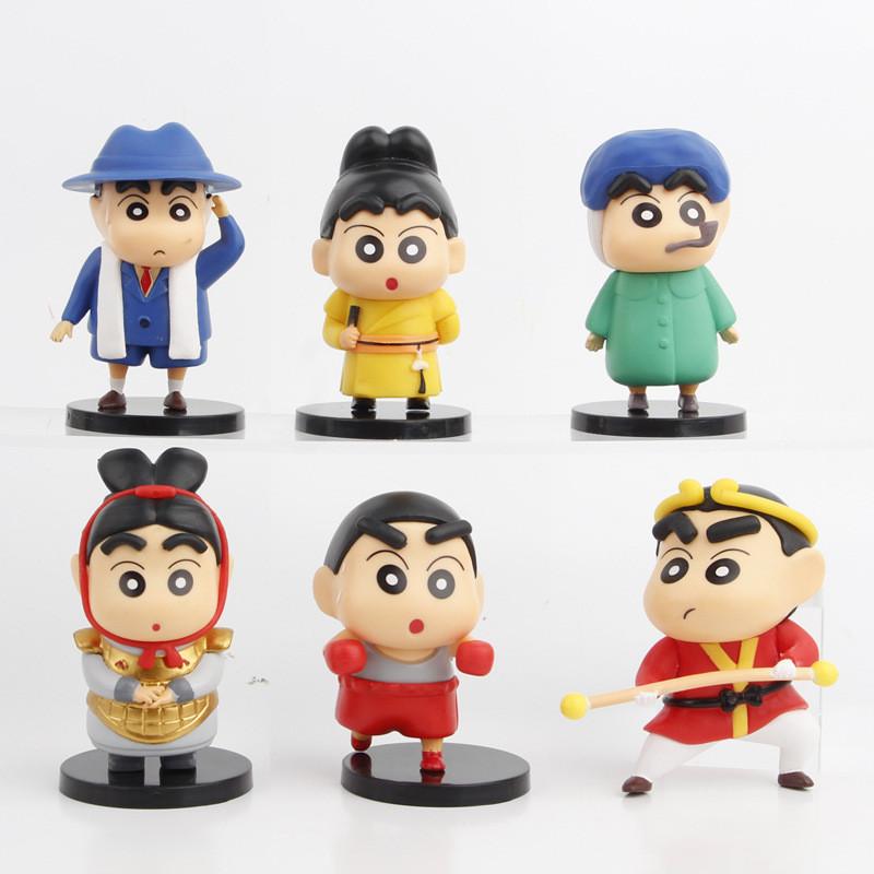 Collectible Pvc Anime Figure Set Featuring 6 Unique Character Designs For Display