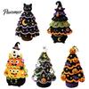 Craft Sets for Adults Halloween Tree Crochet Kit, DIY Black Cat Pumpkin Witch Handmade Yarn Projects Hat Ghost Crafting Kit Holiday Home Decor,