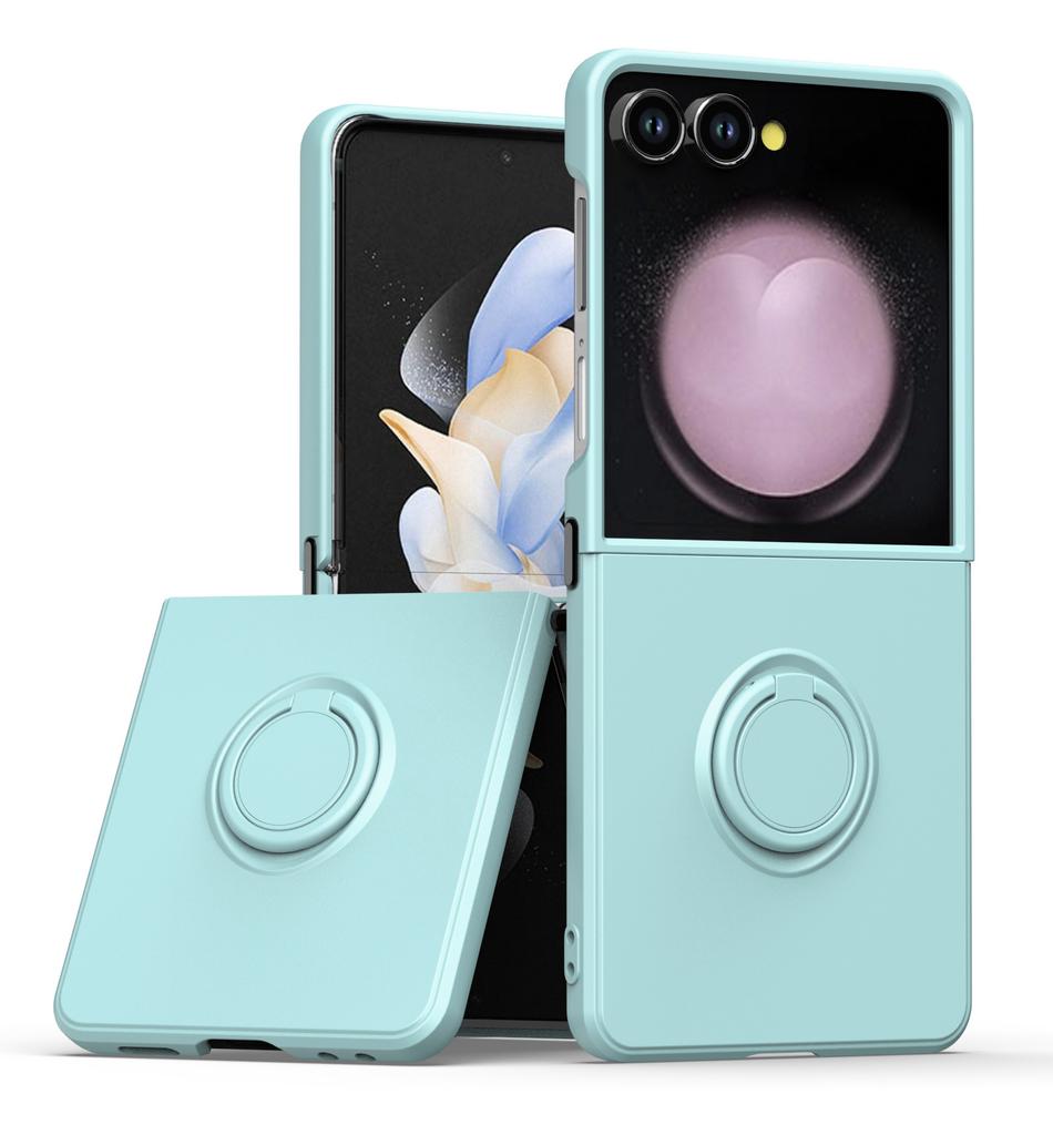 Applicable To Samsung Z FliP7 Liquid Folding Mobile Phone Case Z FliP6 Matte ZFliP5 Bracket Anti-drop Protective Case
