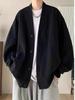 Men's Casual Waffle Knit Jacket for Spring/Autumn