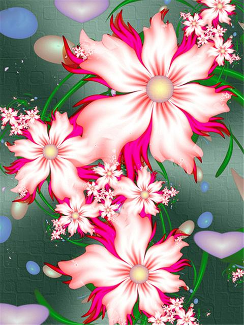 Diy 5d Full Diamond Painting Embroidery Flower Square Round Dirll Trumpet Flower Rose Mosaic Furniture Decoration Hobby Gift