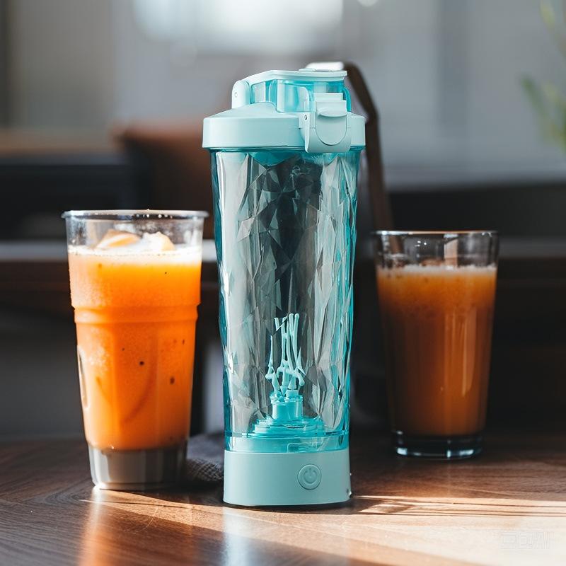 Lazy Electric Mixing Coffee Cup Office Sports Fitness Protein Powder Automatic Shaker Powder Household Rechargeable Shaker Cup 600-700ML синий