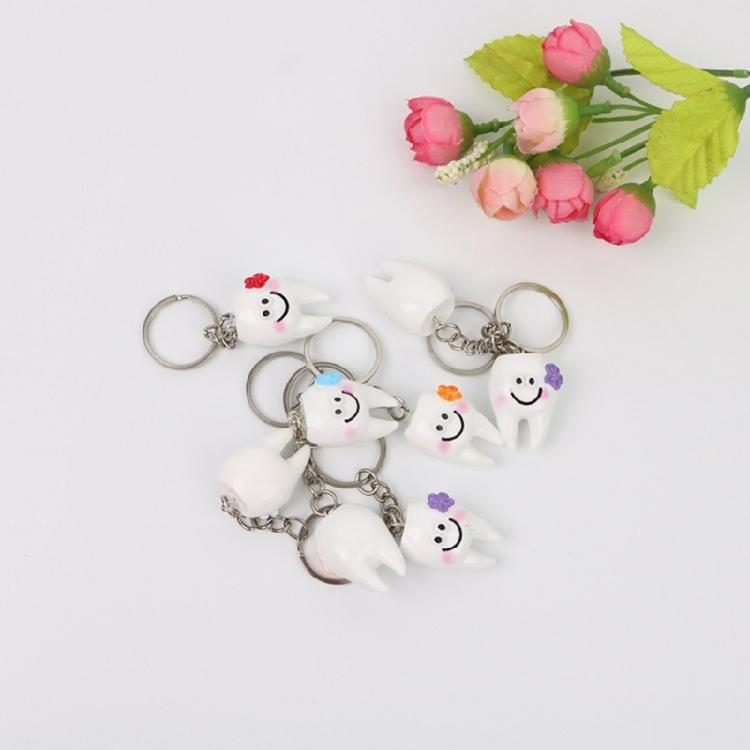 Lot de 10 porte-clés créatifs en forme de dent Couleurs vives et design joyeux en font un cadeau attentionné