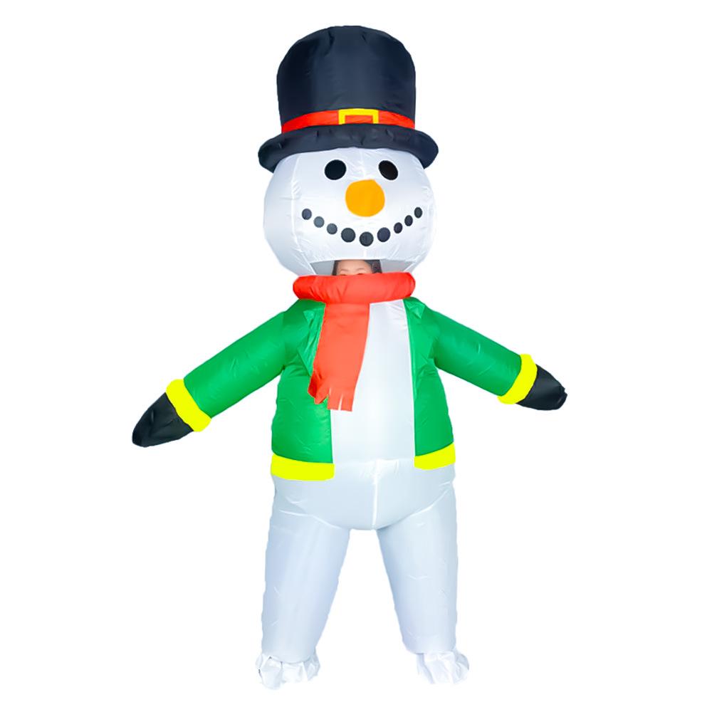 Inflatable Christmas Tree, Snowman, and Reindeer Costume for Festive Parties