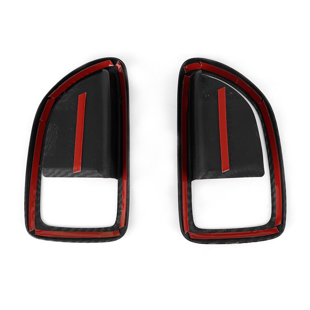 2pcs Carbon Fiber Style Inner Door Handle Trim Fits for Hyundai Grand Starex H1 2019