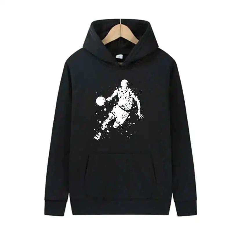 New Fashion: Both Men and Women Can Print Patterns On Hoodies, Autumn and Winter Basketball Sweatshirts and Hoodies