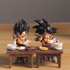 Dragon Ball Z Vegeta Figure Son Goku Eating 8cm Pvc Action Figures Collection Model Toys For Children Christmas Gifts