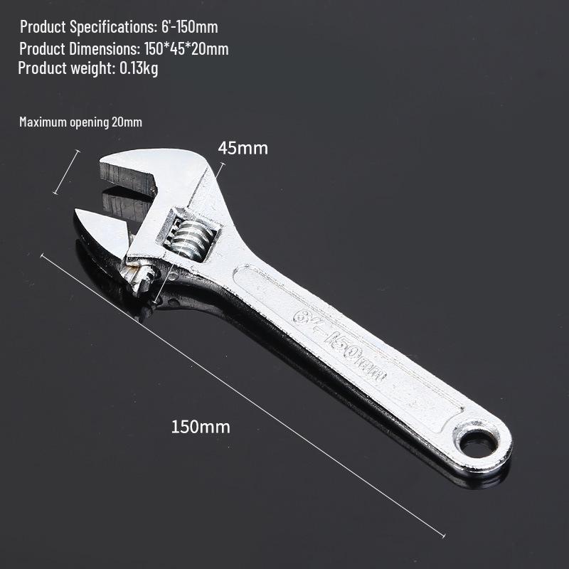 Multifunctional Adjustable Large-Opening Wrench - 6 , 8 , 10 , 12