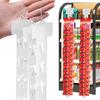 4 Piezas de Tiras Colgantes de Plástico para Snacks con Encabezado de Etiqueta Percha de Exhibición Útil con 12 Ganchos Tira de Clips para Merchandising