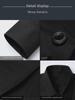 Men's Slim Fit Long Sleeve White Shirt - Iron-Free, Formal Korean Style