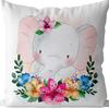 Super Cute Cartoon Linen Pillow Case Digital Printed Cushion Sofa Bed Pillow Simple