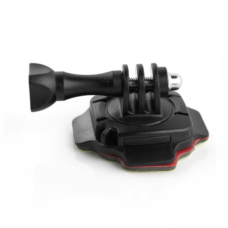 360 Motorcycle Helmet Rotary Adhesive Base Mounts for GoPro 12 11 10 9 8 7 6 5 Eken SJCAM  DJI Osmo Action Camera Accessories