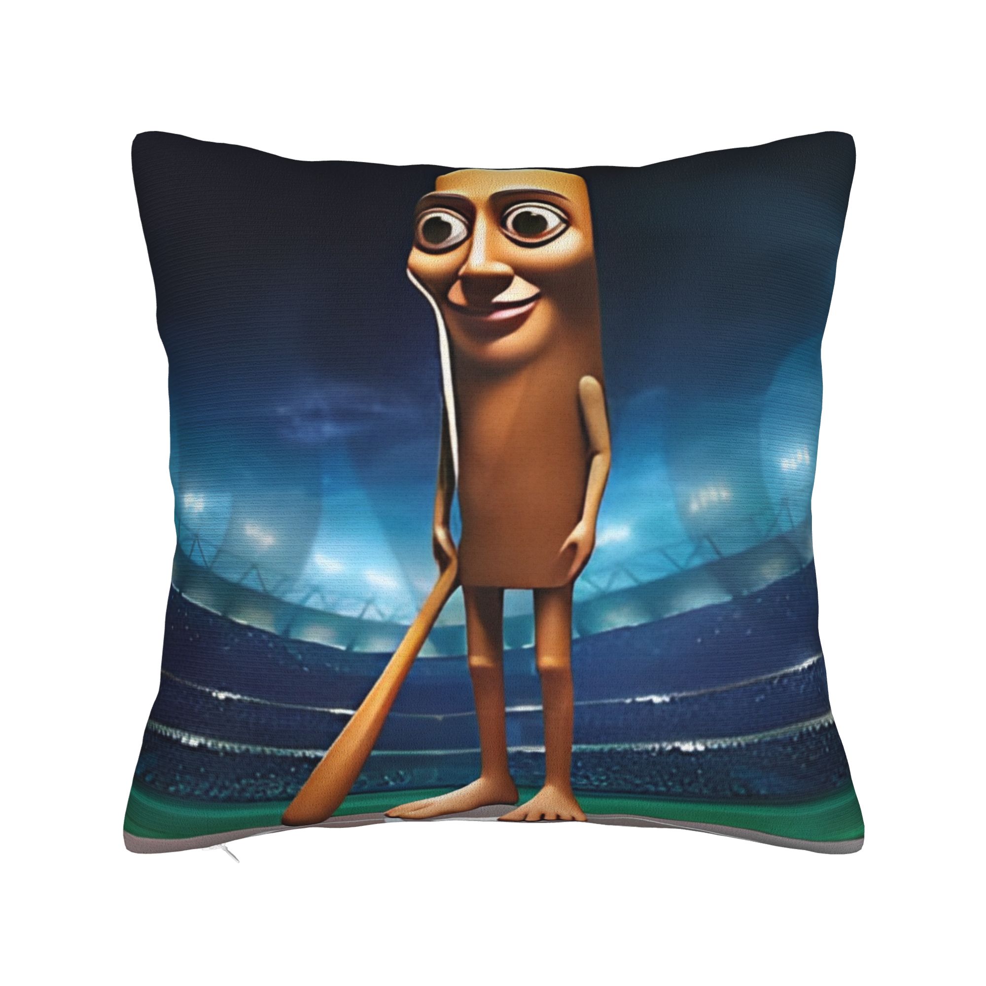 Tung Tung Tung Sahur Kussensloop Polyester Kussenhoes Decoratie Italiaans Brainrot Meme Kussenhoes Hoes Huis Rits 45X45cm 40x40cm