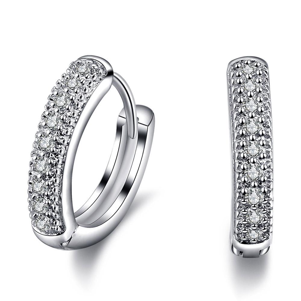 ZHOUYYANG Small Hoop Earrings For Women Vintage Hip Pop Men Jewelry Punk Accessories Micro Pave Zircon Fashion Jewelry Gift E835