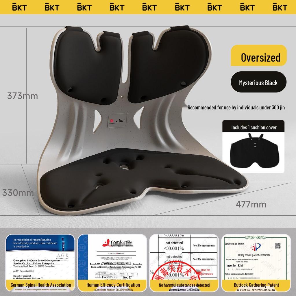 Ergonomic Lumbar Support Backrest Cushion for Long Sitting