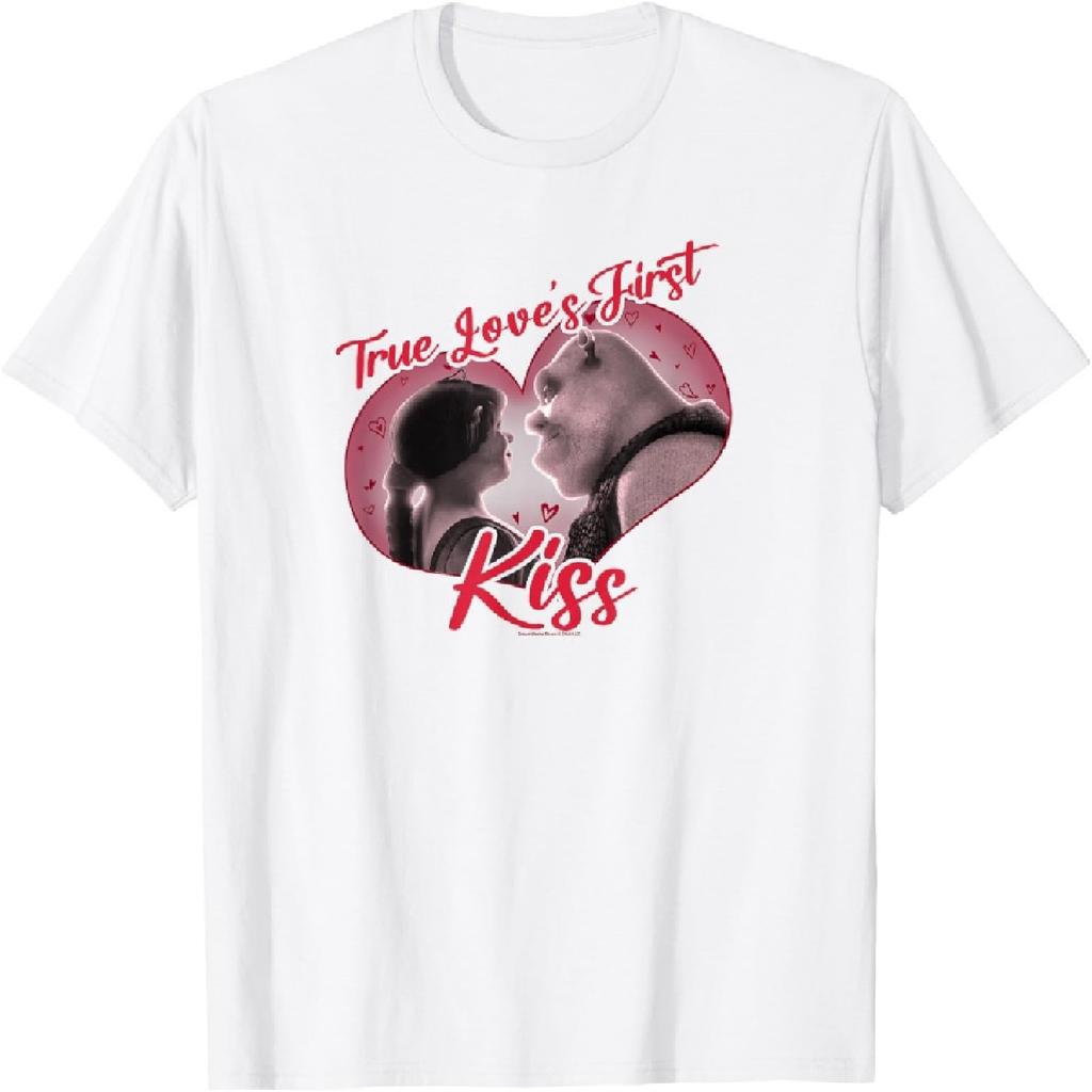 Shrek Valentine's Day Fiona & Shrek True Love's First Kiss T-Shirt