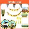 Exciting Excavator Vehicle Truck Party Supplies For Boys Birthday Celebration Decor